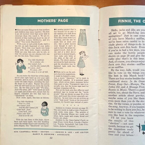 1943 Jack & Jill Children's Magazines - January thru December - Picture 8 of 11